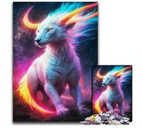 Puzzles de créatures Magiques 1000 pièces pour Adultes Puzzles pour Adultes Cadeau de Vacances idéal pour Noël Halloween Pâques Nouvel an 1000 pièces (75 x 50 cm)