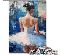 Puzzles de Danseuse de Ballet pour Adultes et Adolescents, 1000 pièces, Jouets éducatifs et éducatifs, Jeux familiaux avec Affiche et fiche de Questions-réponses (26x38cm)