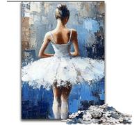 Puzzles de Danseuse de Ballet pour Adultes, Jeux éducatifs à Faire soi-même avec Affiche et fiche de Questions Assorties (à partir de 14 Ans) (26x38cm)