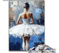 Puzzles de Danseuse de Ballet pour Adultes, Jeux éducatifs à Faire soi-même avec Affiche et fiche de Questions Assorties (50x75cm)