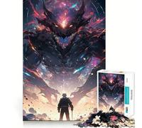 Puzzles de démons Anime 1000 pièces à reconstituer,Jeu Amusant et sans bavures,pièces nettes et découpées,Jeu Portable et idéal pour Les Voyages (38x52cm)