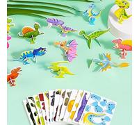 Puzzles de Dessin Animé 3D, 25 PCS Puzzles 3D Éducatifs, Puzzle d'animaux 3D, Dinosaures de Dessin Animé, Jouets Éducatifspuzzle 3D Enfant, 3D Puzzles, pour Educational Toys for Boys & Girls (B)