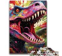 Puzzles de Dinosaures Anciens pour Adolescents, 1 000 pièces, Difficiles à réaliser, mais Amusants et Humoristiques, décoration d'intérieur et Cadeaux Uniques (38x26cm)
