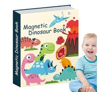 Puzzles de dinosaures magnétiques, putailles de puzzles en puzzle - Toys de puzzle pour colorés | Activité éducative préscolaire drôle, livre de dinosaures pour la maison, voyages, école