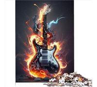 Puzzles de feu de Guitare pour Adultes Puzzles pour Adultes Le Puzzle en Bois est idéal comme Cadeaux pour Toute la Famille et comme Cadeaux pour Toute la Famille et Les (50x75cm)