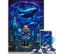 Puzzles de Fille Elfe mystérieuse pour Adultes et Adolescents, Jouets éducatifs, Anti-Stress, adaptés à la décoration de Bureau, 38x26cm