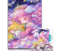 Puzzles de Filles animées pour Adolescentes, Jeu Familial Anti-Stress, défi Difficile, Collection d'artistes, Beaux-Arts (75x50cm)