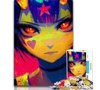 Puzzles de Filles animées pour Adolescents, Puzzle de 1 000 pièces, Anti-Stress, pour Passer Le Temps à la Maison, avec Affiche et fiche de Questions-réponses Assorties, 50x75cm