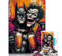 Puzzles de Films de héros pour Adultes 1000 pièces, Anti-Stress, pour Passer Le Temps à la Maison, avec Affiche et fiche de Questions-réponses Assorties (38x26cm)