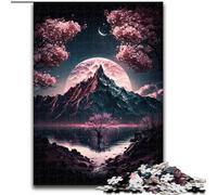 Puzzles de Fleurs de Cerisier Japonais pour Adolescents, Jeux éducatifs, décoration d'intérieur, Cadeau d'anniversaire, Art Mural (26x38cm)