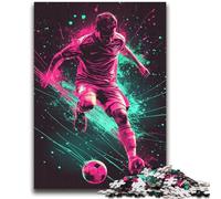 Puzzles de footballeurs pour Adultes : 1 000 pièces, Jeu Stimulant et Familial avec des pièces de Formes aléatoires entièrement emboîtables (38x52cm)
