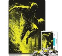 Puzzles de footballeurs pour Adultes et Adolescents, Assemblage de Motifs Amusants à la Maison, Cadeaux d'anniversaire et de Voyage (50x75cm)