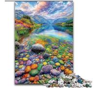 Puzzles de Galets colorés pour Adolescents, 1000 pièces, Difficiles à réaliser, mais Amusants et Humoristiques Cadeau d'anniversaire, décoration Murale (26x38cm)