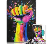 Puzzles de gestes du Poing pour Adultes 1000 Puzzles, Jeu Familial Anti-Stress, défi Difficile, Cadeaux du Père Noël Secret 50x75cm