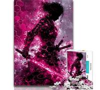 Puzzles de Guerriers Ninjas Japonais pour Adolescents, Jeu Familial Anti-Stress, défi Difficile, Collection d'artistes, Beaux-Arts (38x26cm)