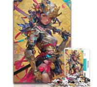 Puzzles de Guerriers Ninjas Japonais pour Adultes et Adolescents, Jouets addictifs pour la décoration de la Maison (75x50cm)