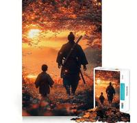 Puzzles de Guerriers samouraïs pour Adolescents, 1000 pièces, Wise Think Toy, Gentle Leisure, Tight Cut, Liste de souhaits du Père Noël (38x52cm)