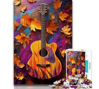 Puzzles de Guitare pour Adolescents 1000 pièces, Jouets éducatifs et éducatifs, Jeux familiaux, Cadeaux d'anniversaire et Cadeaux Uniques (75x50cm)