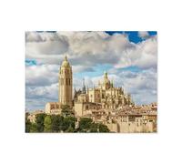 Puzzles De Jeu en Papier，Cathédrale Sainte-Marie de Ségovie, Espagne，Puzzle De ，1000 Pièces, Jouets De Puzzle Drôles Et Décontractés d'image HD, Puzzle D'assemblage De Bricolage（38x26cm）-M26
