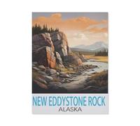 Puzzles De Jeu en Papier，Nouvelle Roche d’Eddystone, Alaska，Puzzle De Puzzle Classique 1000 Pièces, Jouets De Puzzle Drôles Et Décontractés d'image HD, Puzzle D'assemblage De Bricolage（50x70cm）-H52