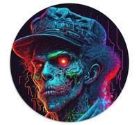 Puzzles de Jeunes Gangsters Zombies pour Adultes, 1 000 pièces, Puzzle Rond de 1 000 pièces, Jeu interactif Familial, Cadeau Casse-tête, Jouet éducatif (Taille 67,5 x 67,5 cm)