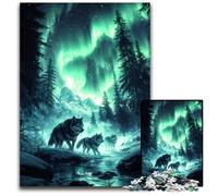 Puzzles de la Fraternité des Loups 1000 pièces pour Adultes Puzzles pour Adultes Cadeau pour Hommes et Femmes Quotidien et Occasions spéciales 1000 pièces (38 x 26 cm)