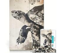 Puzzles de la Vieille Tortue Sage 1000 pièces Jeu de réflexion de qualité supérieure,découpé au Laser Exercice Mental Calme à Faire à la Maison (50x75cm)