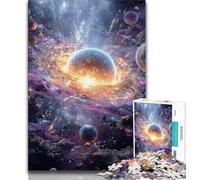 Puzzles de la Voie Lactée, de l'univers et de la Galaxie pour Adultes et Adolescents, 1 000 pièces, Jouets éducatifs, Jeux Anti-Stress, liste de souhaits avec Le Père Noël, 38x26cm