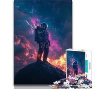 Puzzles de Lecture d'astronautes 1000 pièces pour Adolescents, Aidez Le Cerveau à exercer des Jouets addictifs pour cultiver la Patience, Jeu de défi Unique (50x75cm)