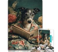 Puzzles de Lecture pour Chiens pour Adolescents, 1 000 pièces, Anti-Stress, défi Difficile, à Offrir en Cadeau à Toute la Famille (50x75cm)