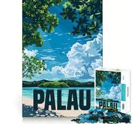 Puzzles de l'île de Palau 1000 pièces, Jeu d'intelligence et de Relaxation, pièce de Collection découpée avec précision (50x75cm)