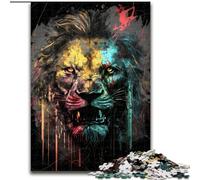 Puzzles de Lions à Peindre pour Adolescents, Jouet éducatif Anti-Stress, idéal comme Cadeau pour Toute la Famille (50x75cm)