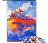 Puzzles de l'Opéra de Sydney 2000 pièces pour Adultes, Cadeaux, Anti-Stress, Vacances à la Maison, Passe-Temps, Amour Entre Couples (70x100cm)