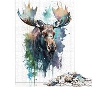 Puzzles de mammifères Marins encrés de Dugong 1000 pièces pour Adolescents, Cadeaux pour Adultes, Puzzles Amusants 1000 pièces (75 x 50 cm)