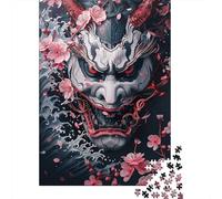 Puzzles de Masques Japonais Anciens pour Adultes 1000 pièces Puzzle pour Adultes et Adolescents Jeu Familial 1000 pièces (38 x 26 cm)