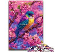 Puzzles de moineaux à Fleurs pour Adultes et Adolescents, Jeux éducatifs, décoration d'intérieur, idéal pour la décoration de Bureau (50x75cm)
