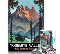Puzzles de Montagne des Trois Sœurs pour Adultes 1000 pièces, Jouets éducatifs, Anti-Stress, adaptés à la décoration de Bureau 50x75cm