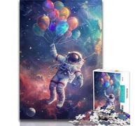 Puzzles de montgolfières astronautes pour Adolescents, Puzzle de 1 000 pièces, Aide Le Cerveau à exercer des Jouets addictifs pour cultiver la Patience Une œuvre d'art (38x26cm)