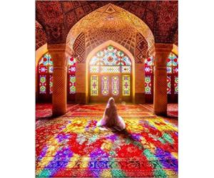 Puzzles de mosquée Islamique 1000 pièces, Puzzles intellectuels pour Adultes, Jouets de Puzzle, Images de pèlerins musulmans 52x38CM