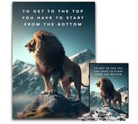 Puzzles de Motivation pour Adultes, 1000 pièces, Jeu Familial interactif, défi cérébral, Jouet éducatif, 26x38cm/10,23x14,96 Pouces