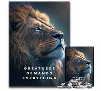 Puzzles de Motivation pour la Grandeur, 1 000 pièces en Bois, Casse-tête Stimulant à Faire soi-même, Jeu Familial idéal ou Cadeau décoratif, 50x75cm