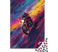 Puzzles de Moto Cool pour Adultes 1000 pièces Puzzles pour Adultes et Adolescents à partir de 12 Ans Cadeaux du réveillon de Noël 1000 pièces (38 x 26 cm)