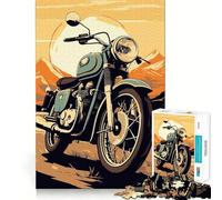 Puzzles de Motos rétro pour Adultes, 1000 pièces, Collection Joy Quality Edge Art, pour développer la réflexion (38x52cm)