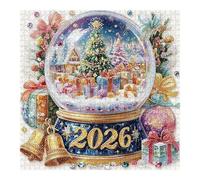 Puzzles de Noël Boule de 1000 Pièces,Puzzle Artisanal Noël 2026 | Activité Familiale Amusante À La Maison pour Débutants Adultes Loisirs