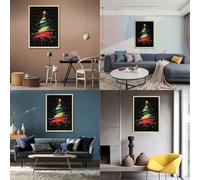 Puzzles de Noël en Bois avec Peinture à l'huile, 1 000 pièces, pour Adultes, Exercices cérébraux, Jeu de Divertissement, Cadeaux pour Adolescents, activité familiale, 1 000 pièces (75 x 50 cm)