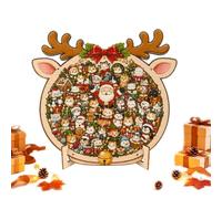 Puzzles de Noël en Bois Interactifs en Bois aux Animaux Amusants | Puzzles de Noël et bricolages pour Garçons Filles Ados Adultes Anniversaire Nouvel An