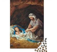 Puzzles de Noël Magiques de la Nativité 500 pièces pour Adultes | | Puzzles pour Adultes, Jeux intellectuels, Cadeaux, 500 pièces (52 x 38 cm)