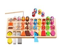 Puzzles de Nombres pour,Jouet Puzzle Bois 5 en 1 | Trieur de Formes Éducatif,pour Filles Garçons Élèves Enseignants Famille Activités de Groupe et Voyage