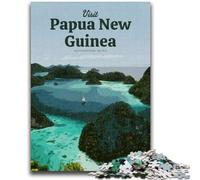 Puzzles de Papouasie-Nouvelle-Guinée pour Adolescents 1000 pièces,pour Les 14 Ans et Plus,Jeux Amusants,activités Amusantes à la Maison,Cadeaux d'anniversaire,Cadeaux de Voyage 1000 pièces (26x38cm)