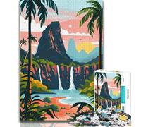 Puzzles de Paysage de Madagascar pour Adolescents, Aidez Le Cerveau à exercer des Jouets addictifs pour cultiver la Patience Une œuvre d'art 38x26cm